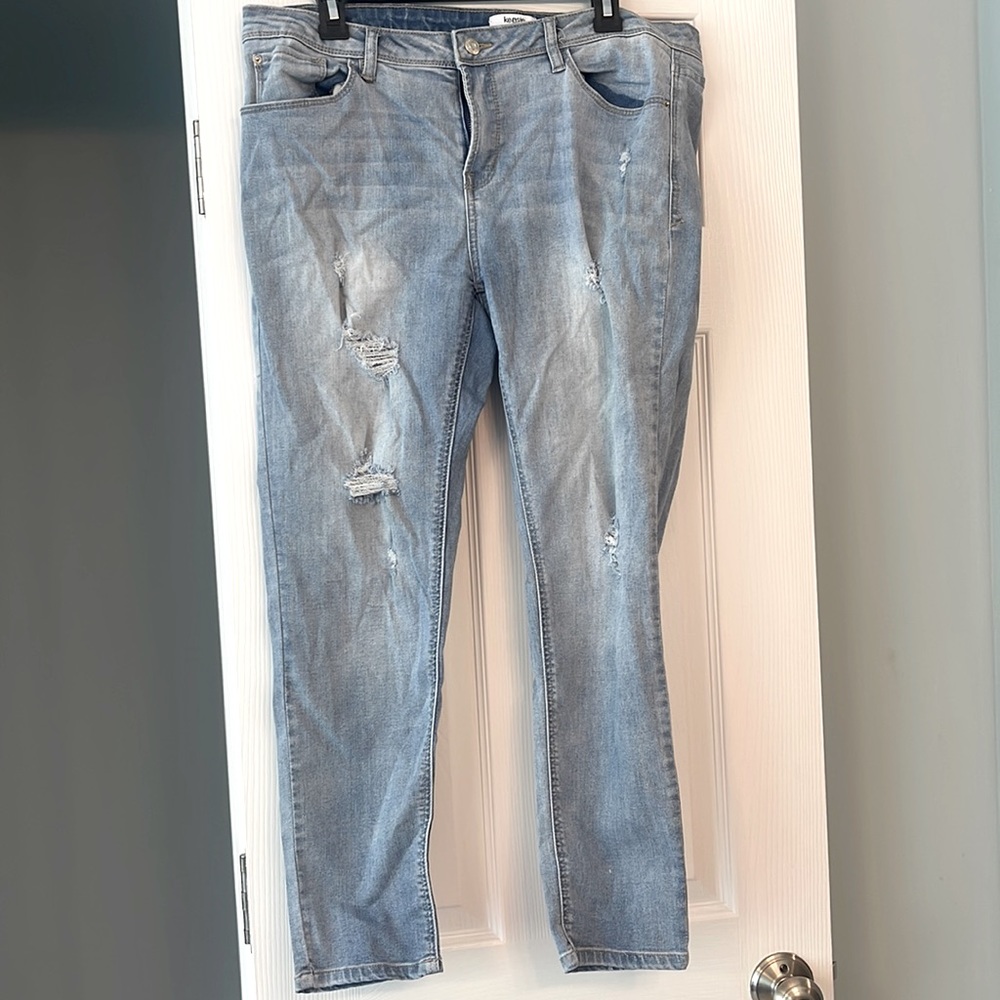 Kenzie Jeans Effortless Ankle Mid-Rise Size 14 Excellent Condition